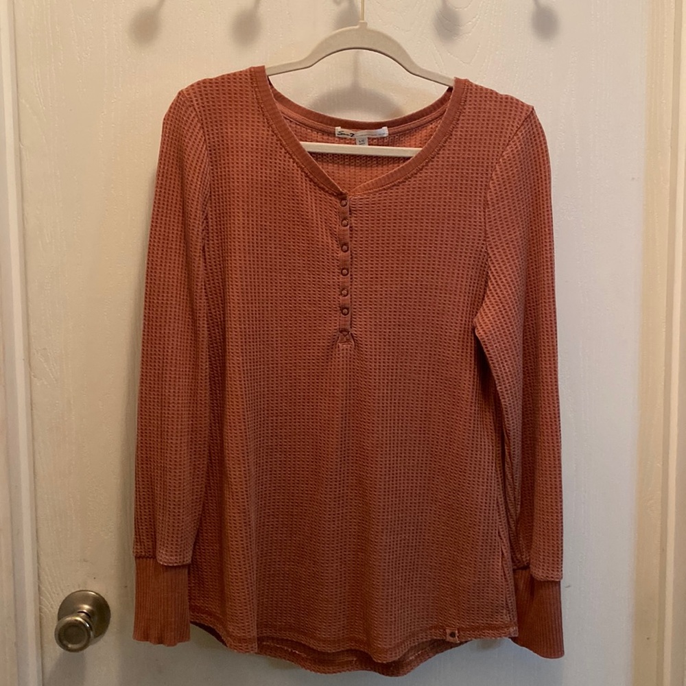 long sleeve pink shirt size - large it been worn but rarely, like new.